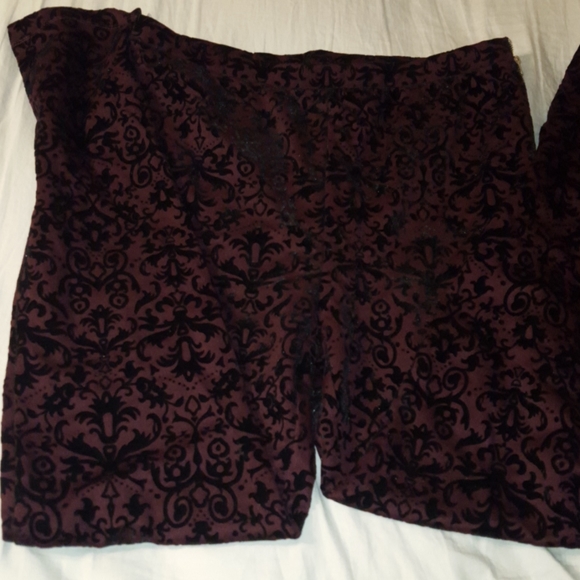 Velvet pattern pants - Picture 2 of 4